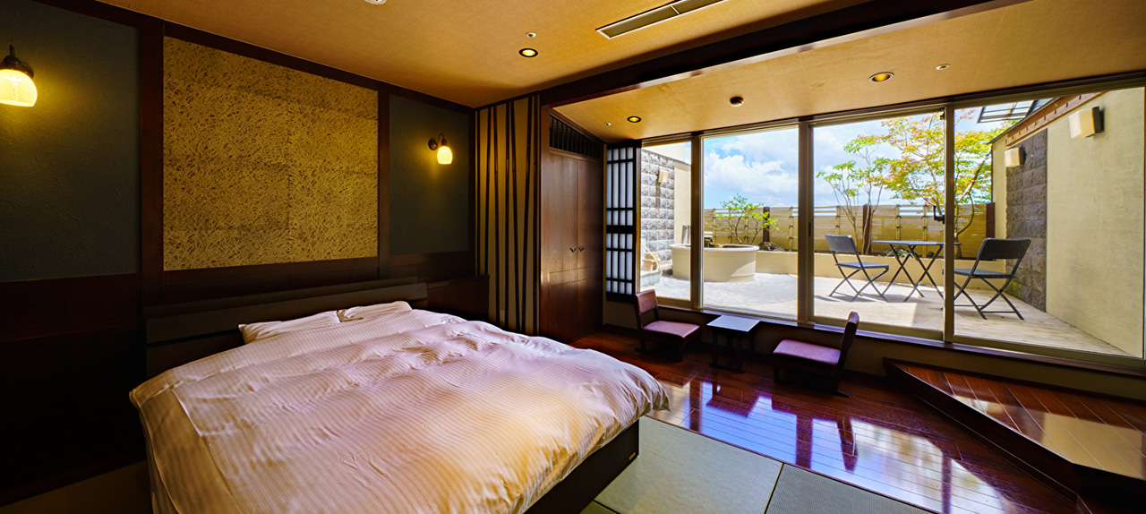 附露天溫泉湯池客房