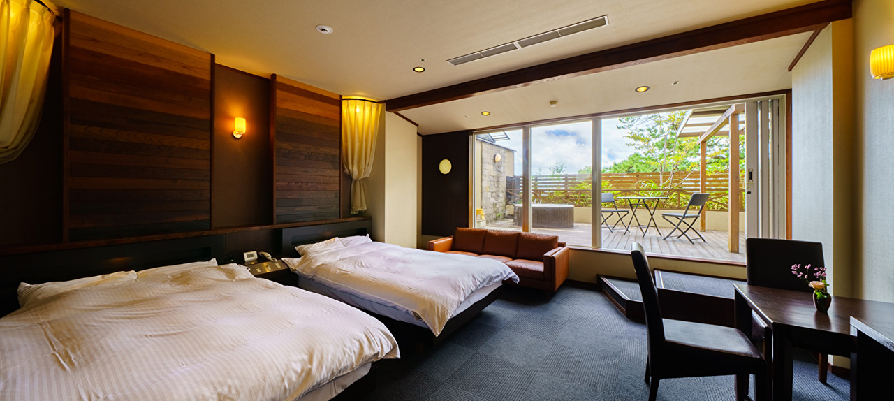 附露天溫泉湯池客房