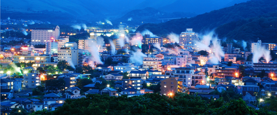 The eight hot springs in Beppu